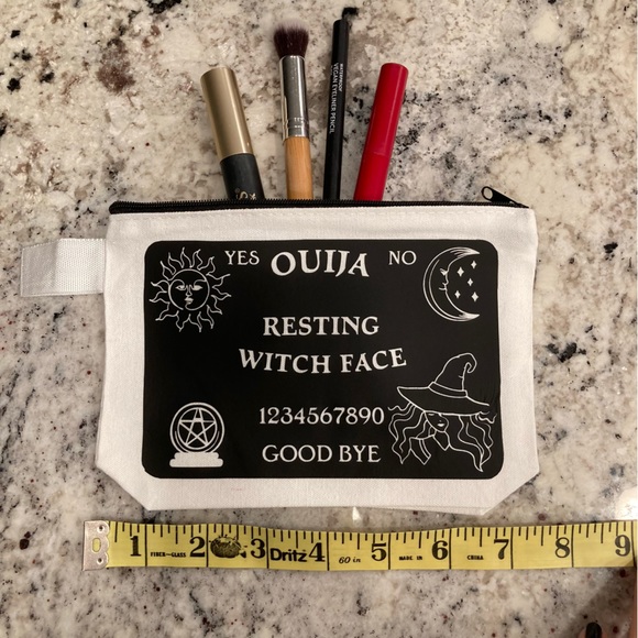 Resting Witch Face Ouija Board Cosmetic Bag - Channel Your Inner Witch - Picture 3 of 6